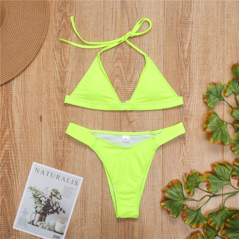 Wholesale Sexy Triangle Cup Polyester Swimwear